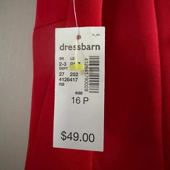 dressbarn Vibrant Red Mini Dress - Picture 3 of 4